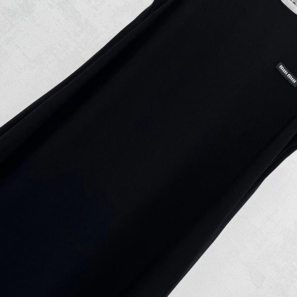 MIU 25S ABITO LUNGO A GILET IN ACETATO 264519