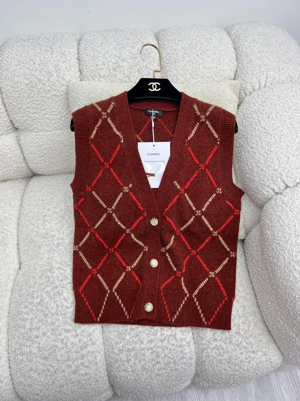 CHANEL 25S SET KNIT VEST STYLE 256