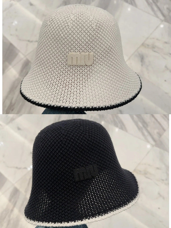 MM BUCKET IN WHITE MESH FABRIC