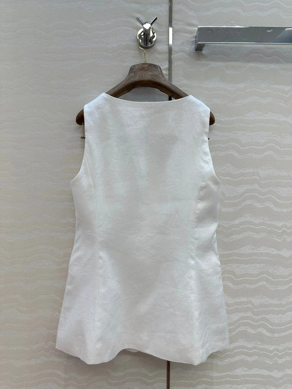 LP SLEEVELESS LINEN BLAZER 272243