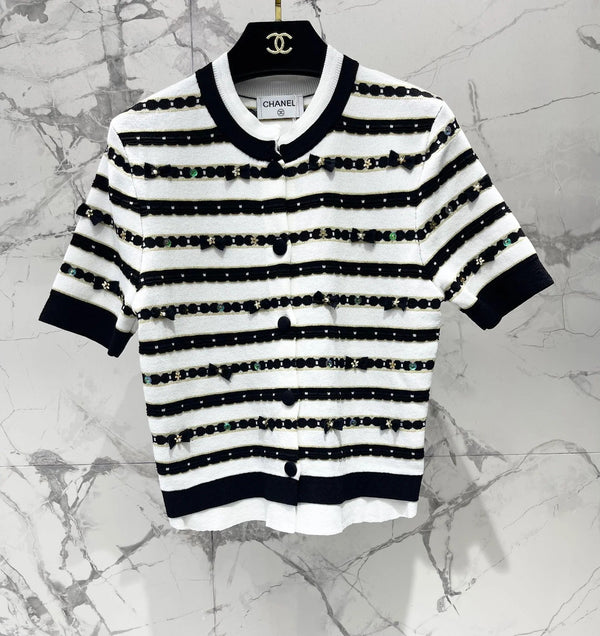CHANEL 25S SHORT-SLEEVE CARDIGAN STYLE 106