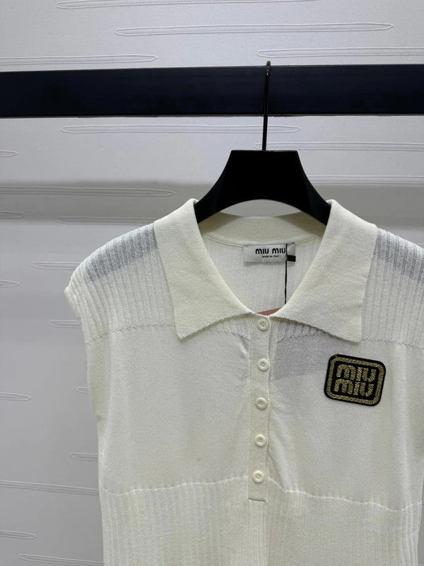 MIU 25S SWEATER VEST 264086