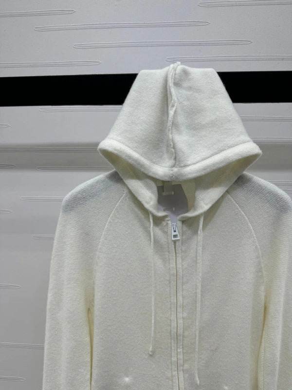 DIOR HOODED LONG-SLEEVE CARDIGAN 274929