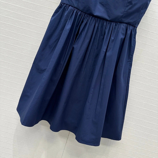 MIUMIU FAUX TWO-PIECE DRESS WITH STRAPS 268351