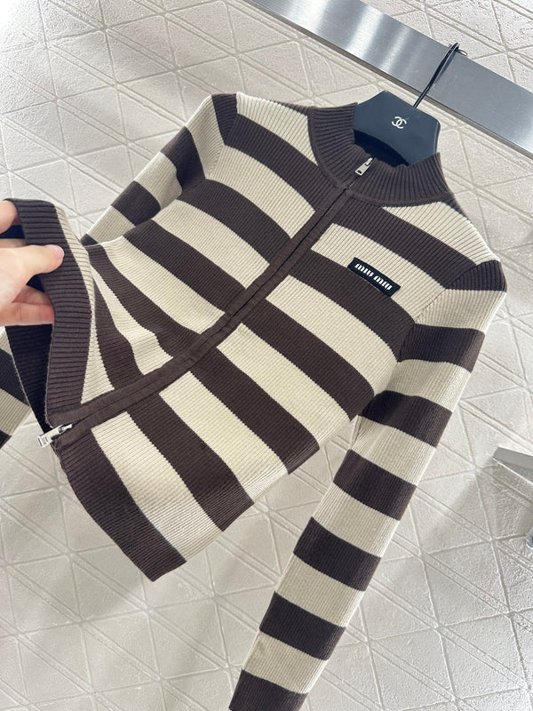 MIUMIU ZIP-UP KNIT TOP STYLE 20