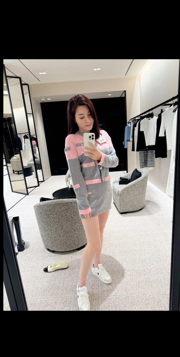 CHANEL CARDIGAN AND SKIRT SET STYLE 57