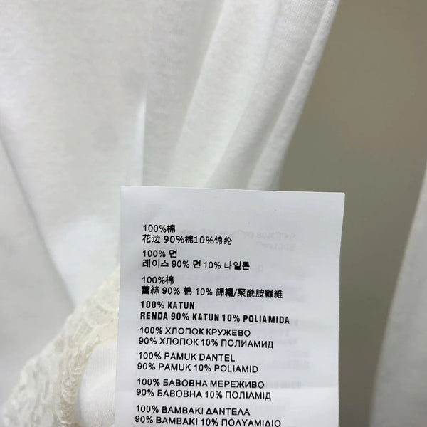 MIUMIU LIGHTWEIGHT BREATHABLE LACE TEE 268130