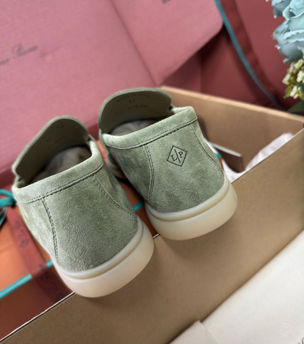 LP Unisex Summer Charms Walk Loafer Basil Green Suede Goatskin
