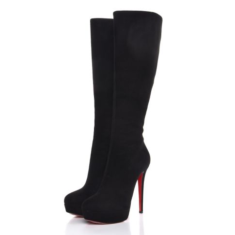 CL Suede Bianca Botta 140MM Knee Boots