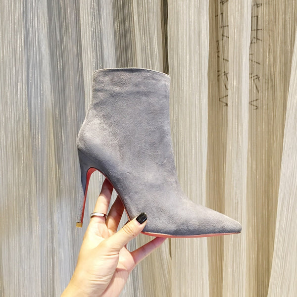 CL So Kate Booty Ankle Boots 100mm Suede Gray