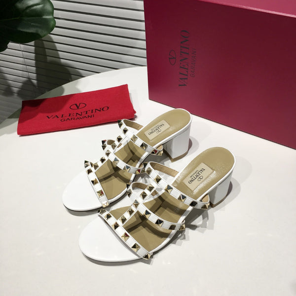 Valentino Rockstud Slide Sandal Leather 239516