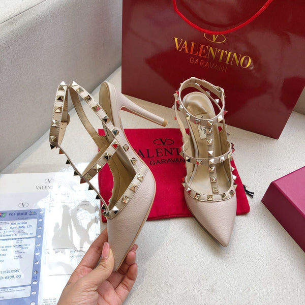 Valentino Rockstud Caged Pump Leather