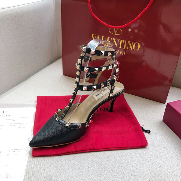 Valentino Rockstud Caged Pump Leather