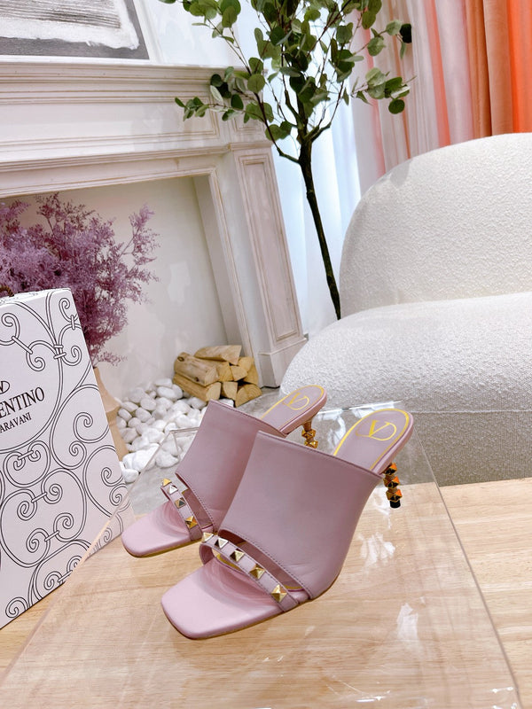 Valentino Mule High Heels Sheepskin 239541