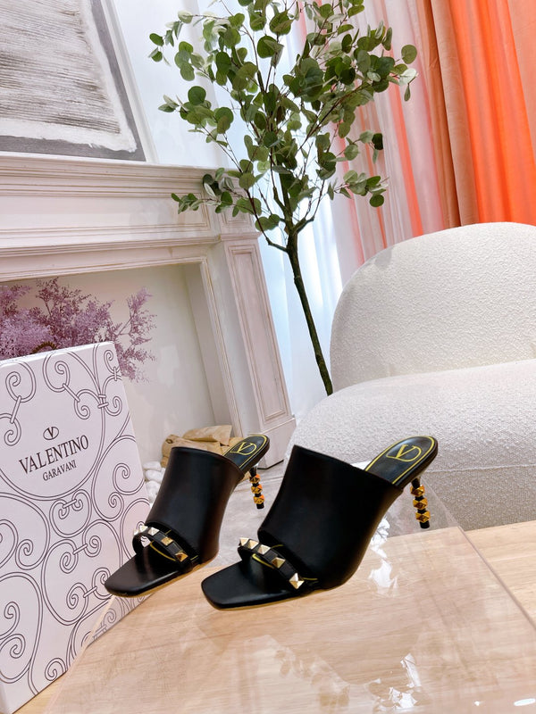 Valentino Mule High Heels Sheepskin 239541