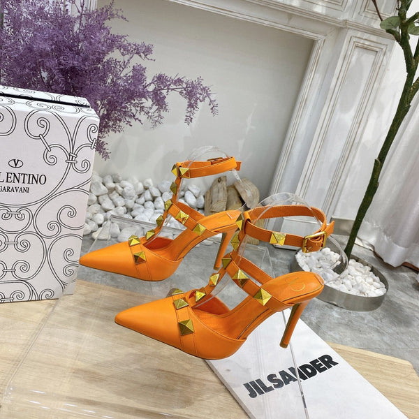 Valentino Rockstud Caged Pump 95mm Sheepskin 239531