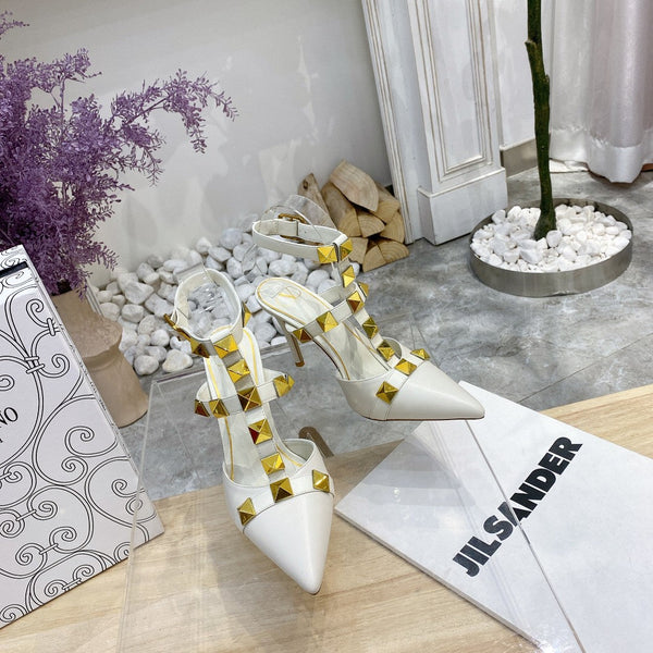 Valentino Rockstud Caged Pump 95mm Sheepskin 239531