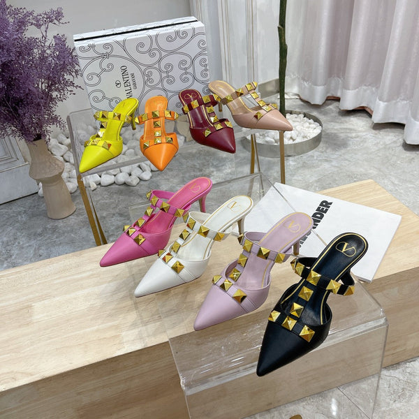 Valentino Pump Mule Heels 65mm Sheepskin 239589