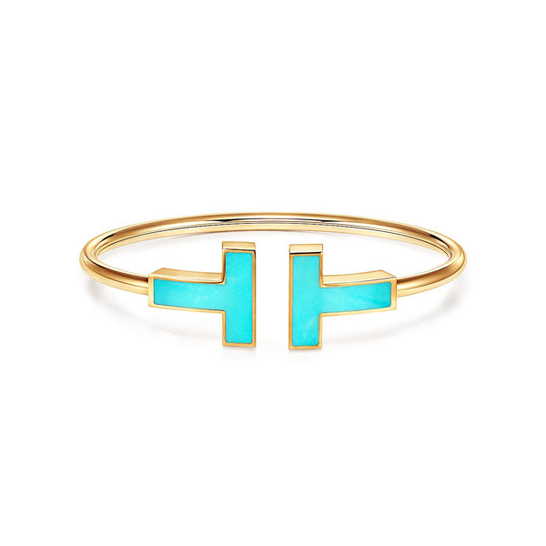 T WIDE TURQUOISE OPEN BRACELET