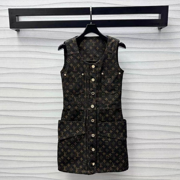 LV Monogram Denim Set