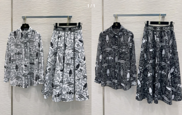 CC 25 Shirt and Long Skirt Polyester Fiber