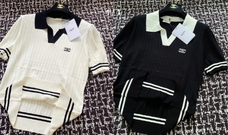 Celine 25 Collared Polo-style Short-sleeve Tops