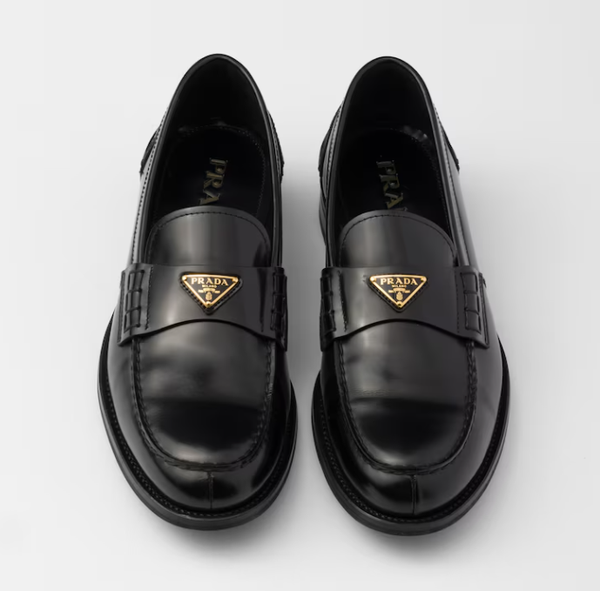 PRA BRUSHED LOAFERS BLACK LAMBSKIN