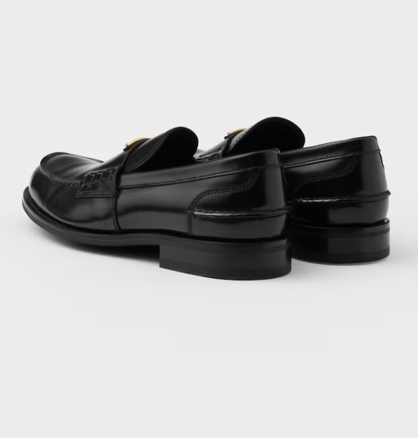 PRA BRUSHED LOAFERS BLACK LAMBSKIN