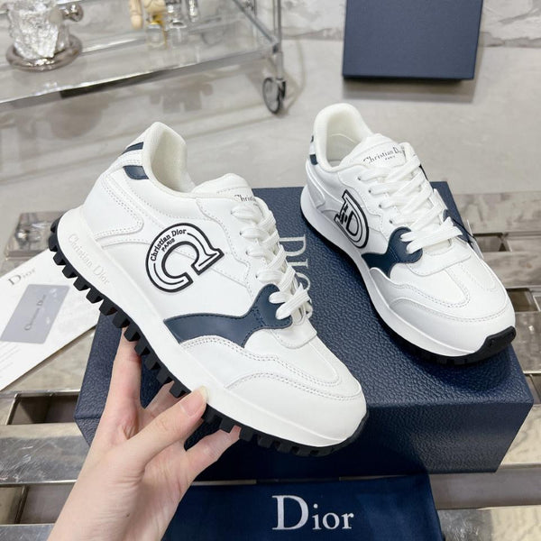 C'est Dior Sneaker 35mm White Mix Charcoal Blue Cowhide