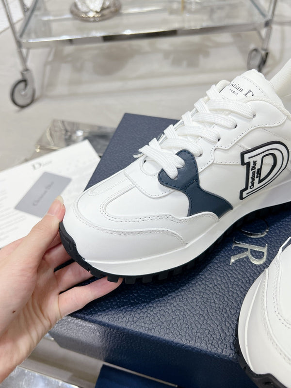 C'est Dior Sneaker 35mm White Mix Charcoal Blue Cowhide
