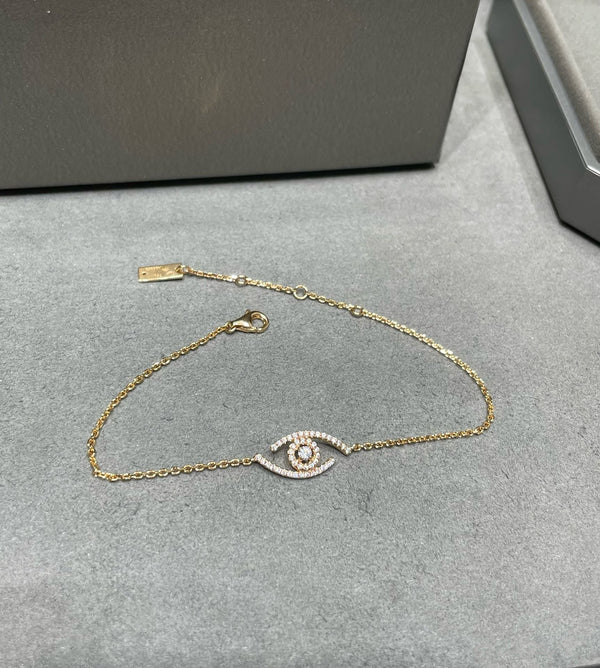 LUCKY EYE PAVED DIAMOND BRACELET