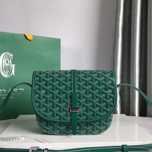 BORSA BELVEDERE PM 21CM TELA VERDE