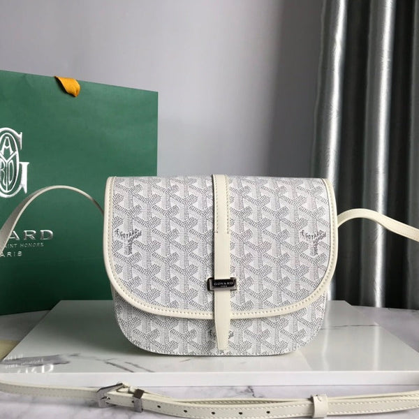 BORSA BELVEDERE PM 21CM TELA BIANCA
