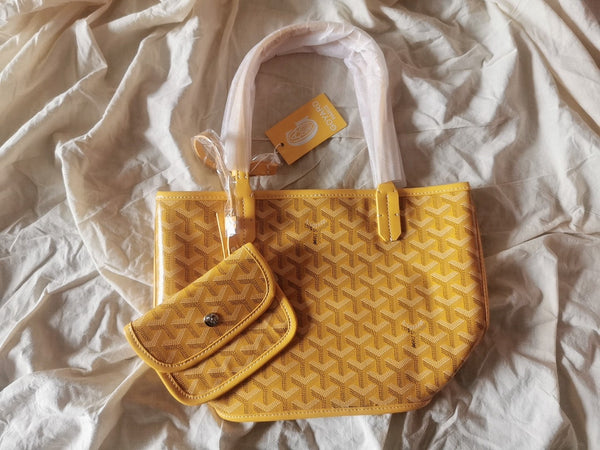 MINI HOBO BOHEME 38CM YELLOW CANVAS