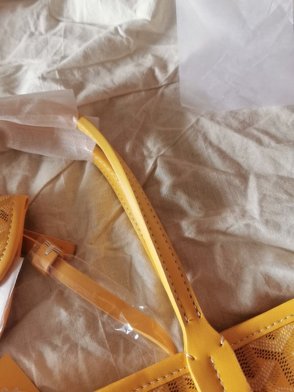 MINI HOBO BOHEME 38CM YELLOW CANVAS