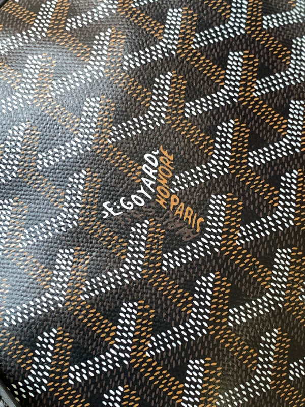 GOYA SECOND-HAND TOAST BAG 21CM BLACK CANVAS