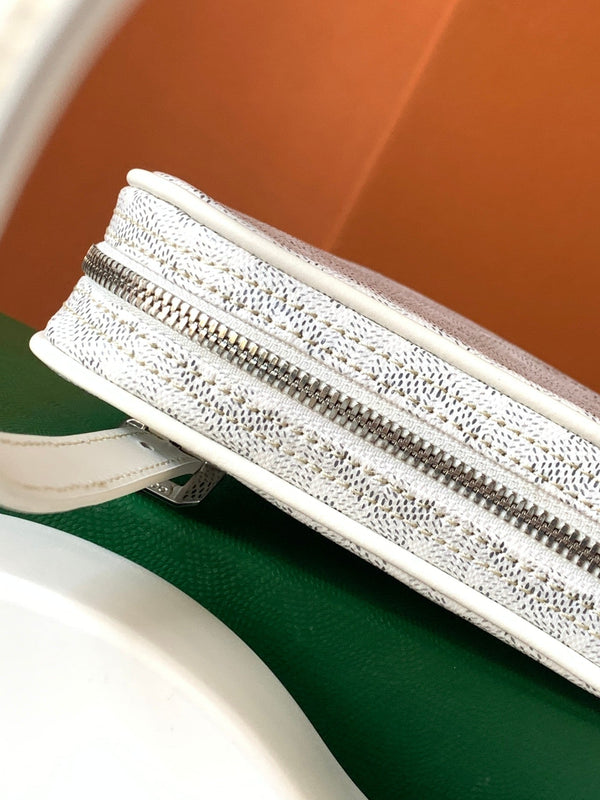 GOYA SECOND-HAND TOAST BAG 21CM WHITE CANVAS