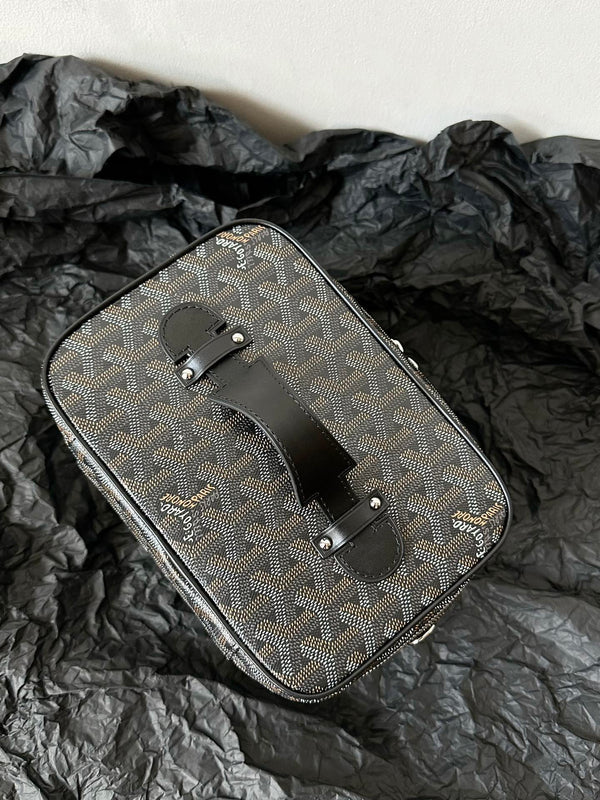 GOYA MAKEUP BOX BAG 20CM BLACK CANVAS