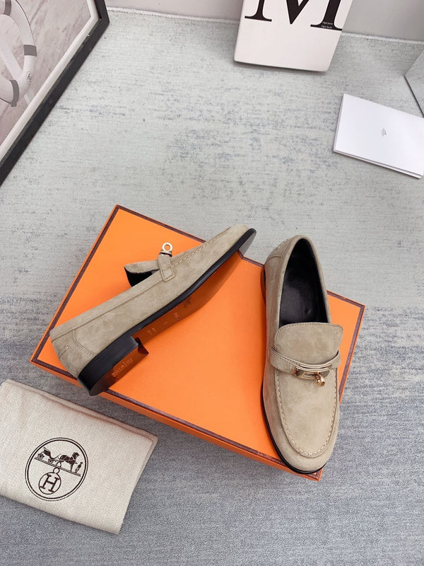 Mocassino Destin in pelle scamosciata beige