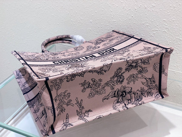 Large CD Book Tote 42cm Jardin Botanique Pink