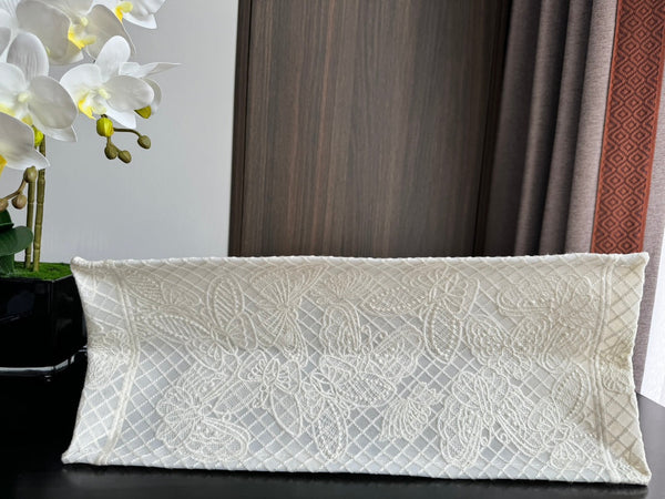 Large CD Book Tote 42cm Butterfly Zodiac White