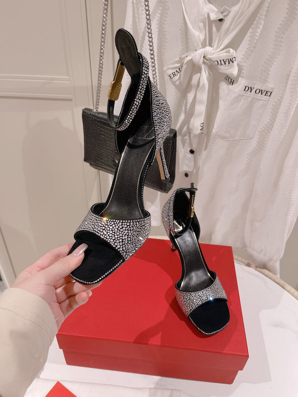 Vlogo Donna Tacco Alto Estivo 85mm Nero