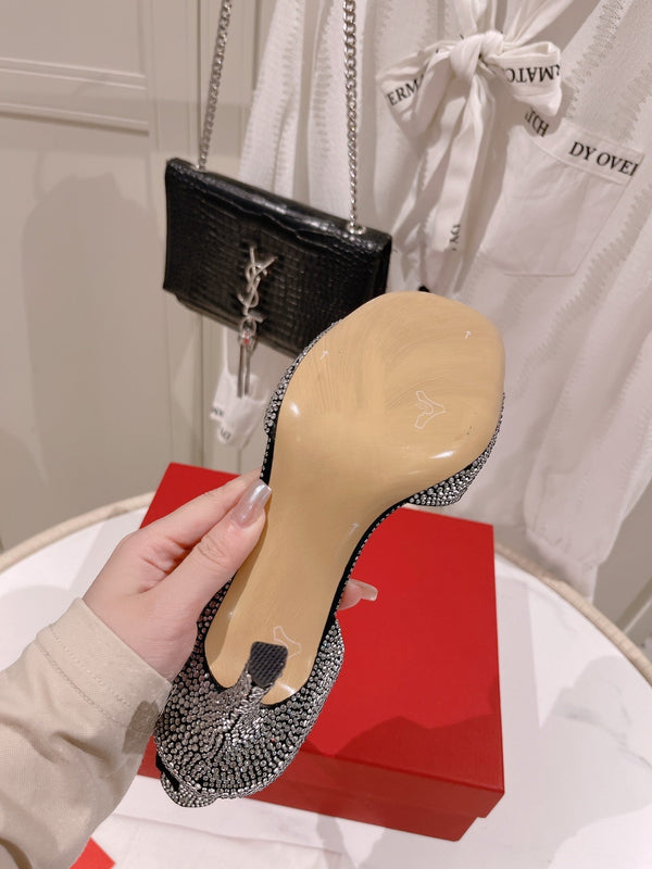 Vlogo Donna Tacco Alto Estivo 85mm Nero