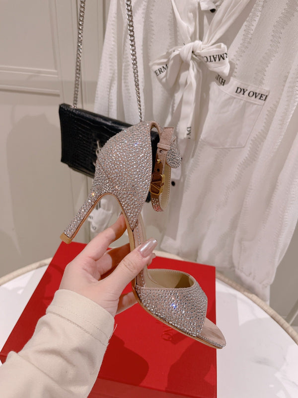 Vlogo Donna Tacco Alto Estivo 85mm Beige