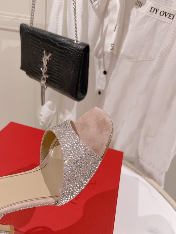 Vlogo Donna Tacco Alto Estivo 85mm Beige