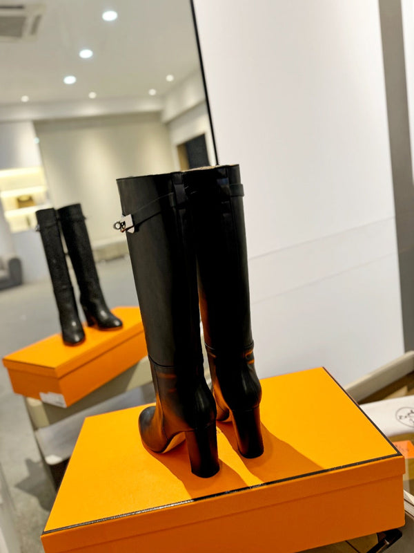 Stivale HM Story 85 in pelle di vacchetta nera 961673