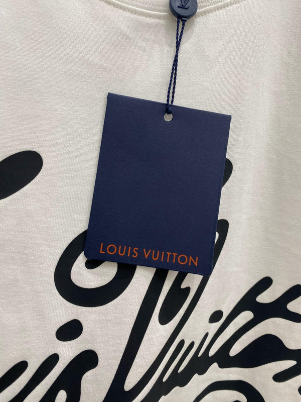 LV T-SHIRT IN WHITE COTTON 239617