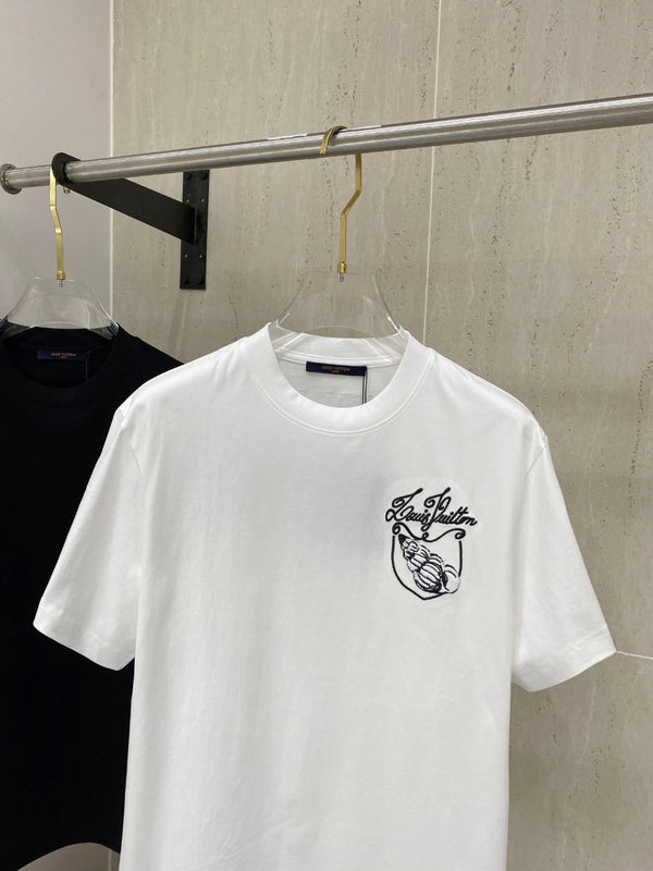 LV T-SHIRT IN WHITE COTTON 239615