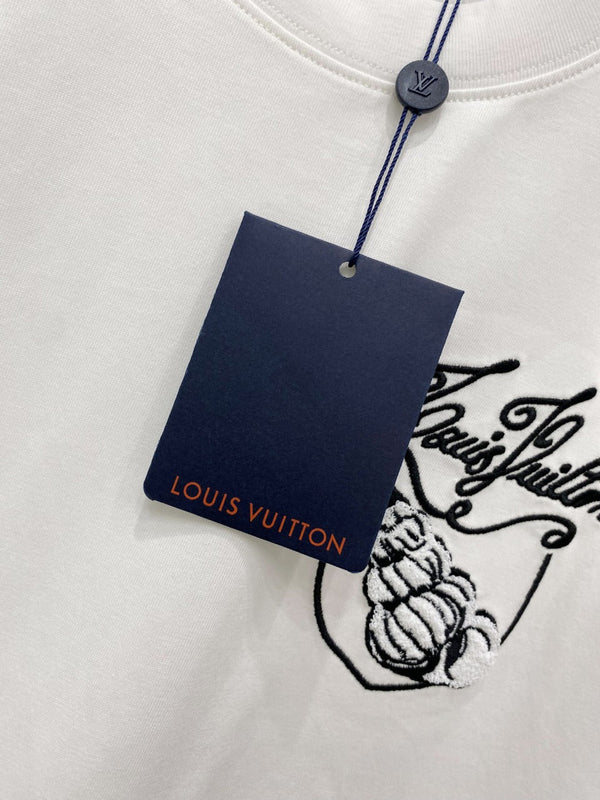 LV T-SHIRT IN WHITE COTTON 239615