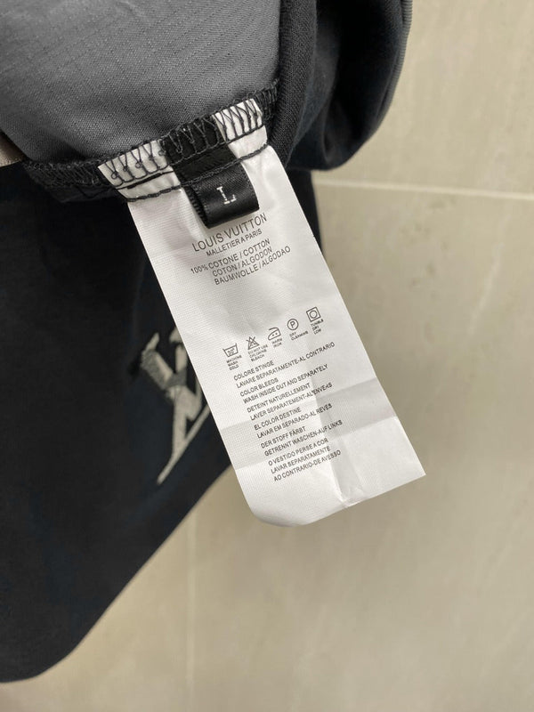 LV PANTALONCINI CASUAL IN COTONE ELASTICIZZATO GRIGIO SCURO 239610